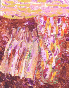 Buisson ardent Collage-acrylique, 2015 16 x 20 po. 180 $