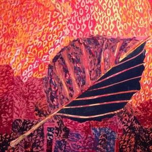 Feuille d'automne-2 Collage-acrylique, 2014 20 x 20 po. 200 $