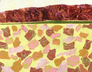 Le temps des foins Collage-acrylique, 2015 20 x 16 po. 180 $