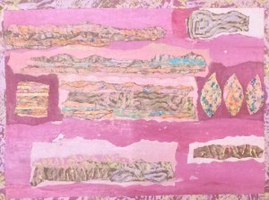 Pris dans les glaces Collage-acrylique, 2015 16 x 12 po. 140 $