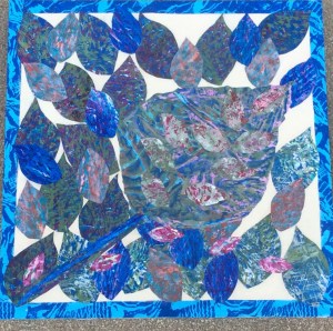 Feuilles fossiles Collage-acrylique, 2015 18 x 18 po. 200 $ 