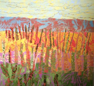 OXI Collage - acrylique, 2015 16 x 16 po. 225 $