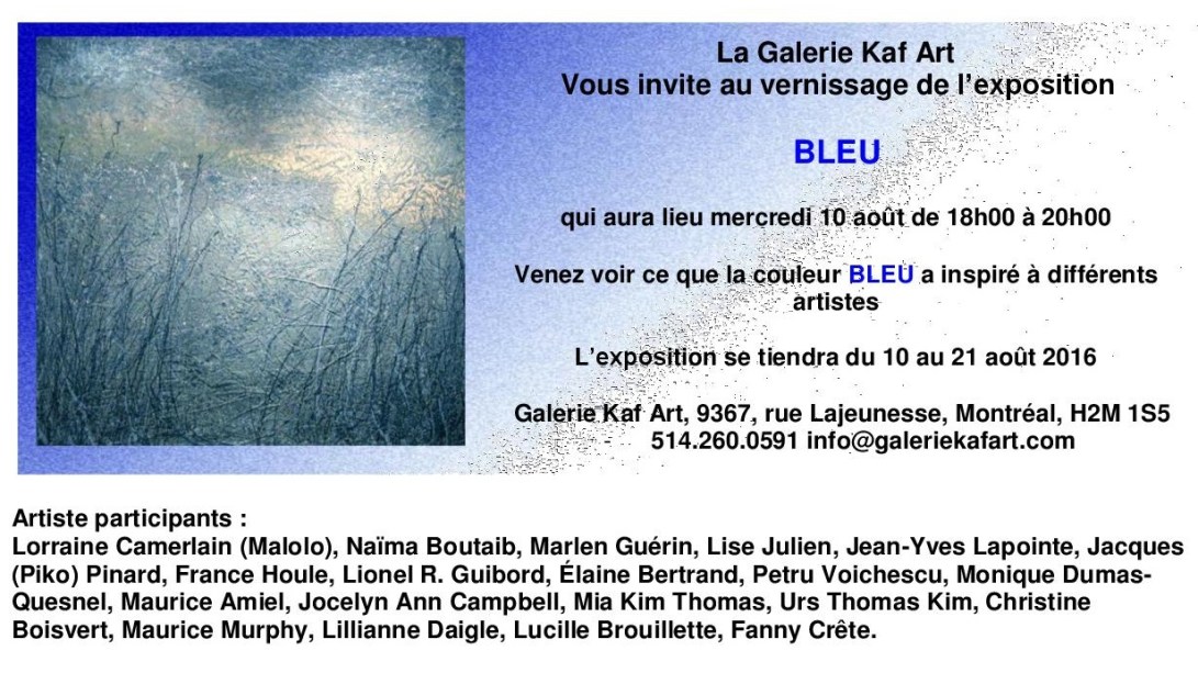 Invitation bleu 2016